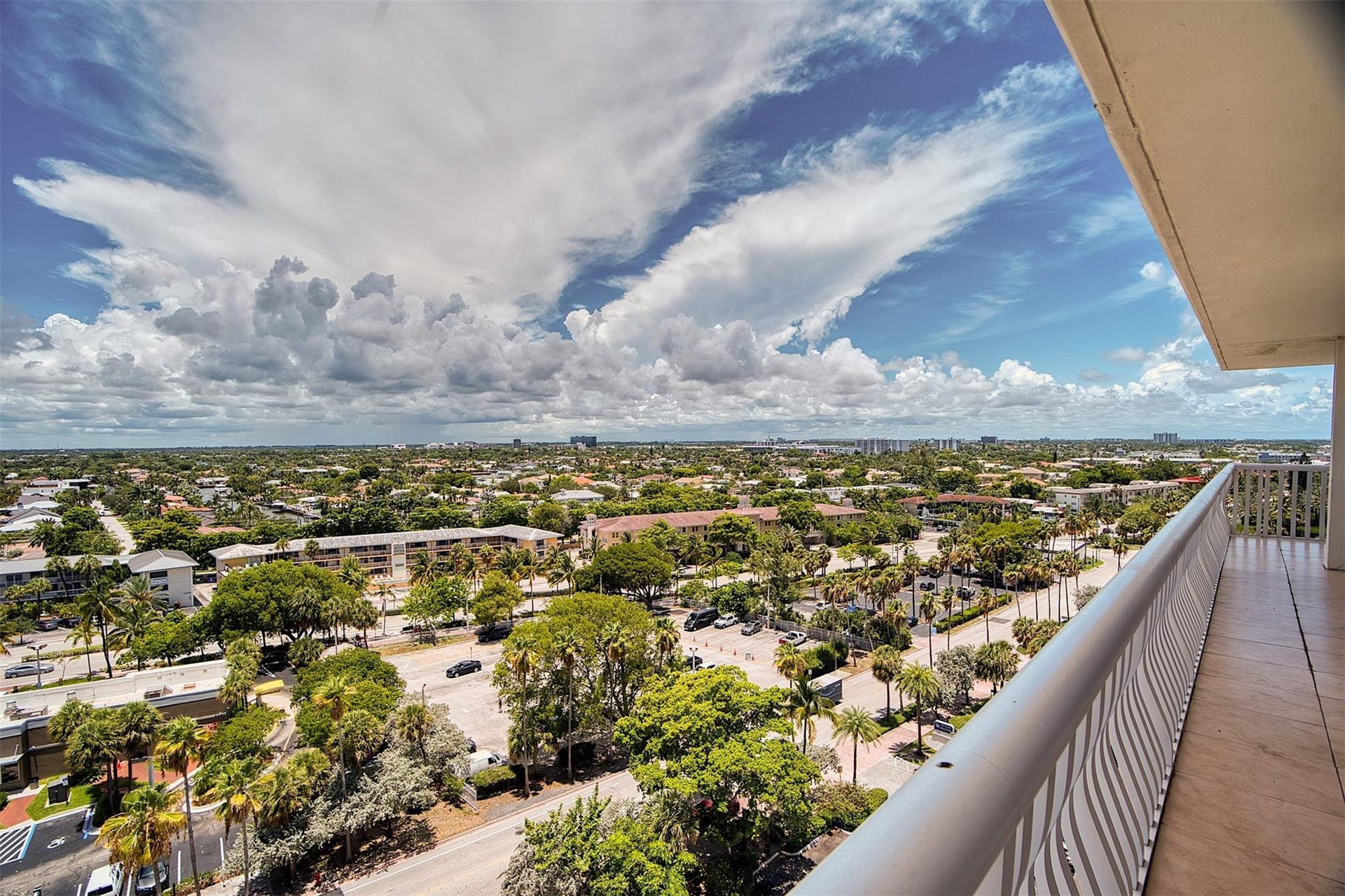 Southwest views from wrap around balcony