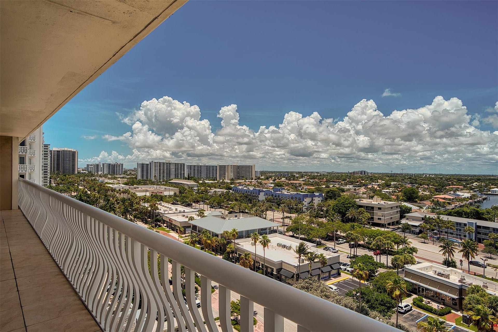 Southwest views from Wrap around Balcony