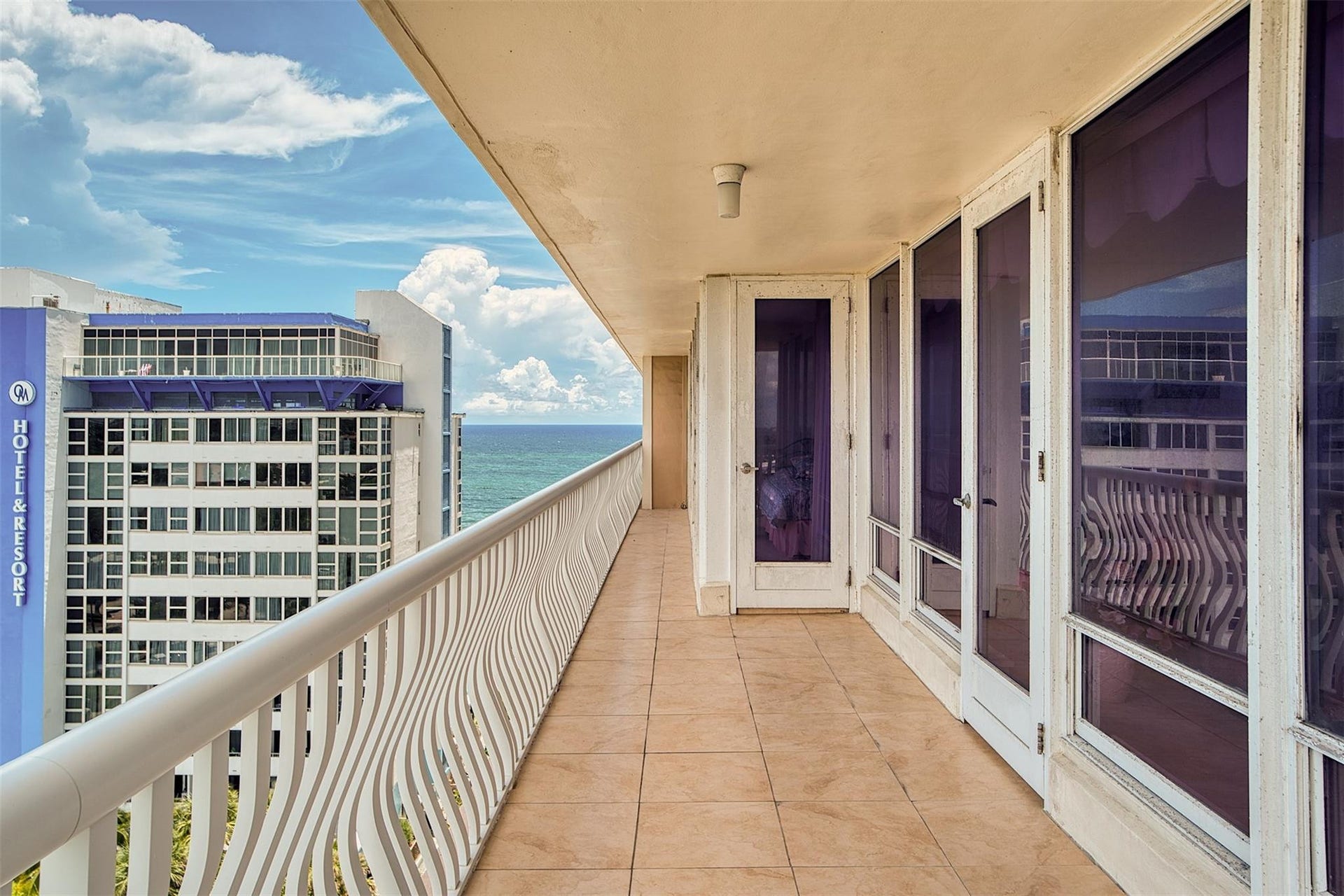 Northeast Ocean View from Wrap around Balcony