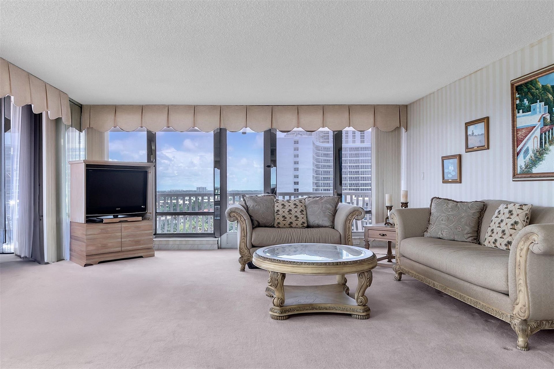 North west views from the entrance into Living Room