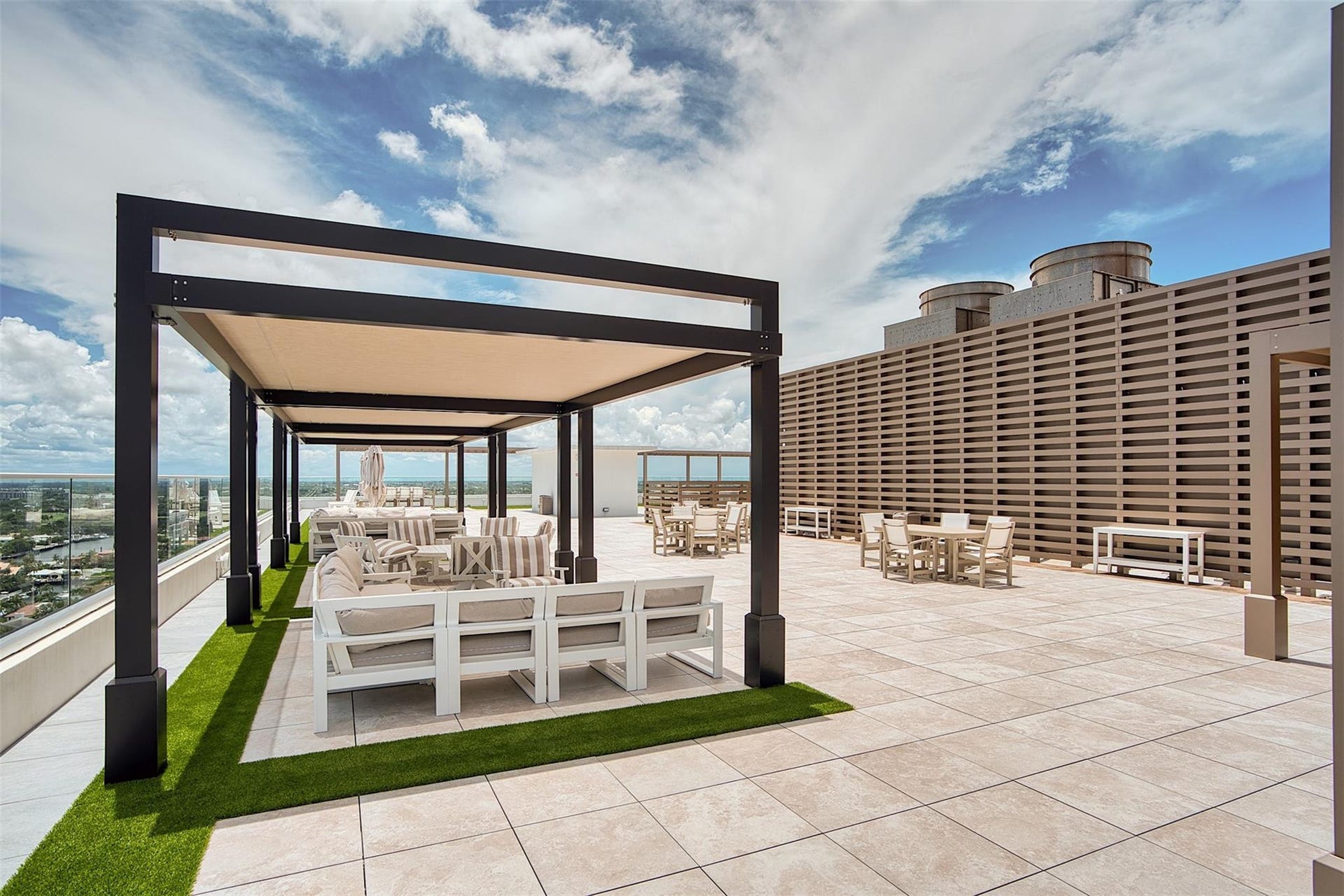 Pool Deck Sitting areas and Cabanas