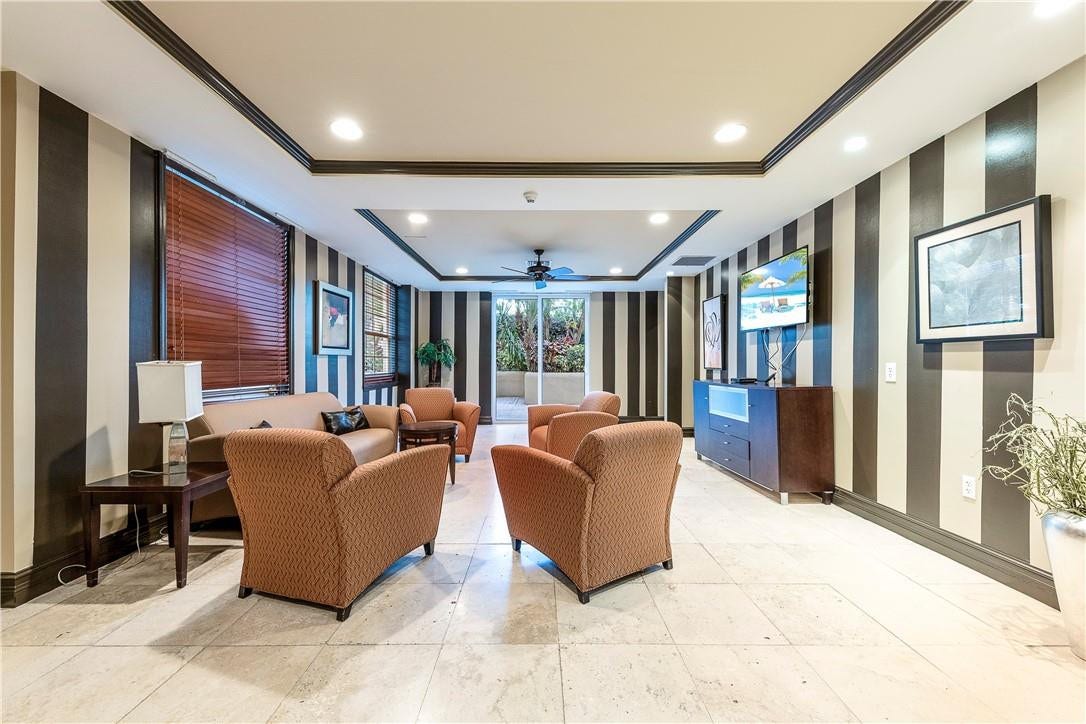 520 SE 5th Avenue, #2404, Fort Lauderdale, FL 33301 Community room to relax or watch a movie with family & friends!