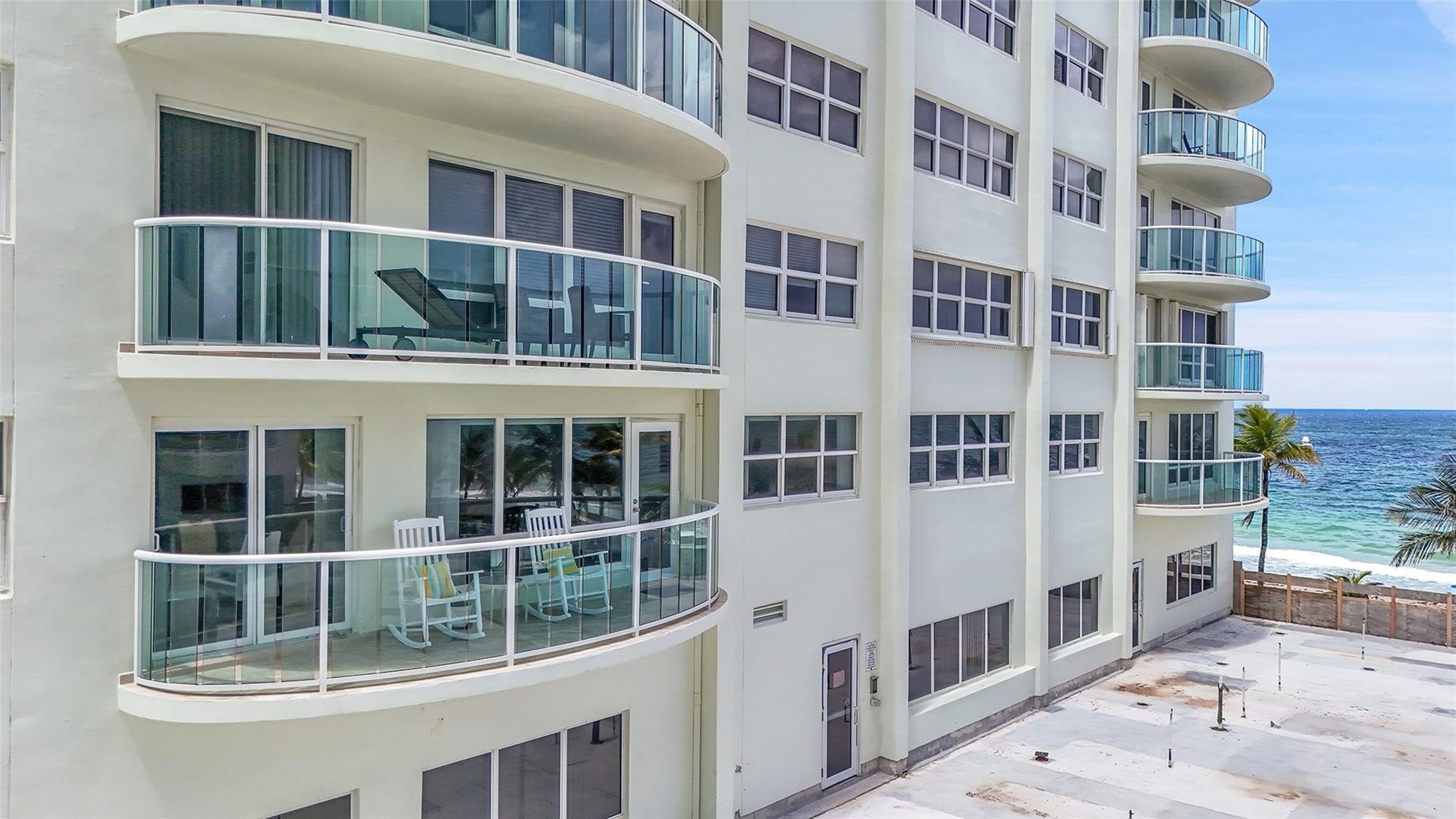 3410 Galt Ocean Drive, #204n, Fort Lauderdale, FL 33308 Aerial view of balcony