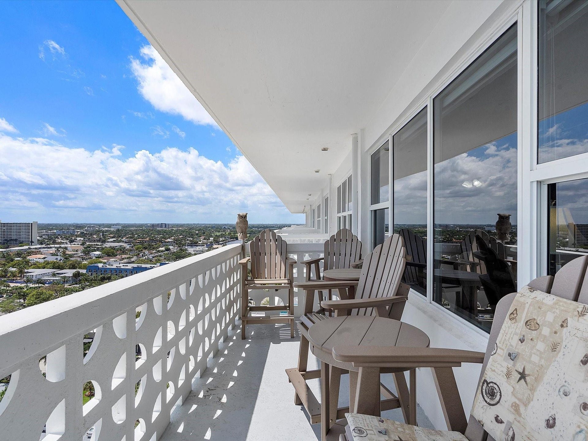 4010 Galt Ocean Drive, #1707-08, Fort Lauderdale, FL 33308 Balcony off Living Rm