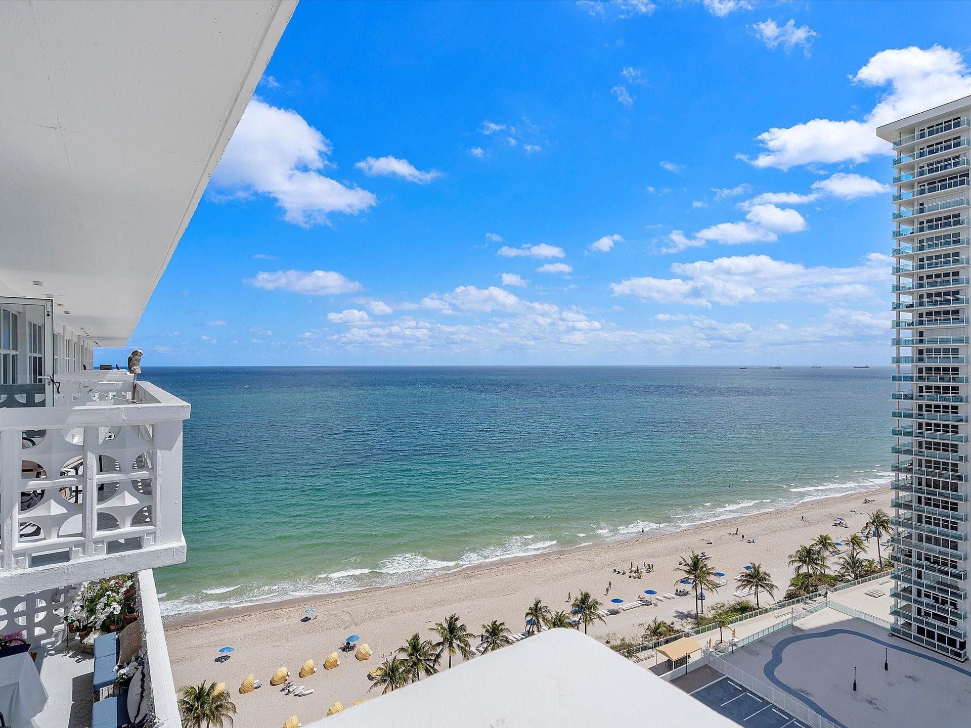 4010 Galt Ocean Drive, #1707-08, Fort Lauderdale, FL 33308 Balcony off Living Rm