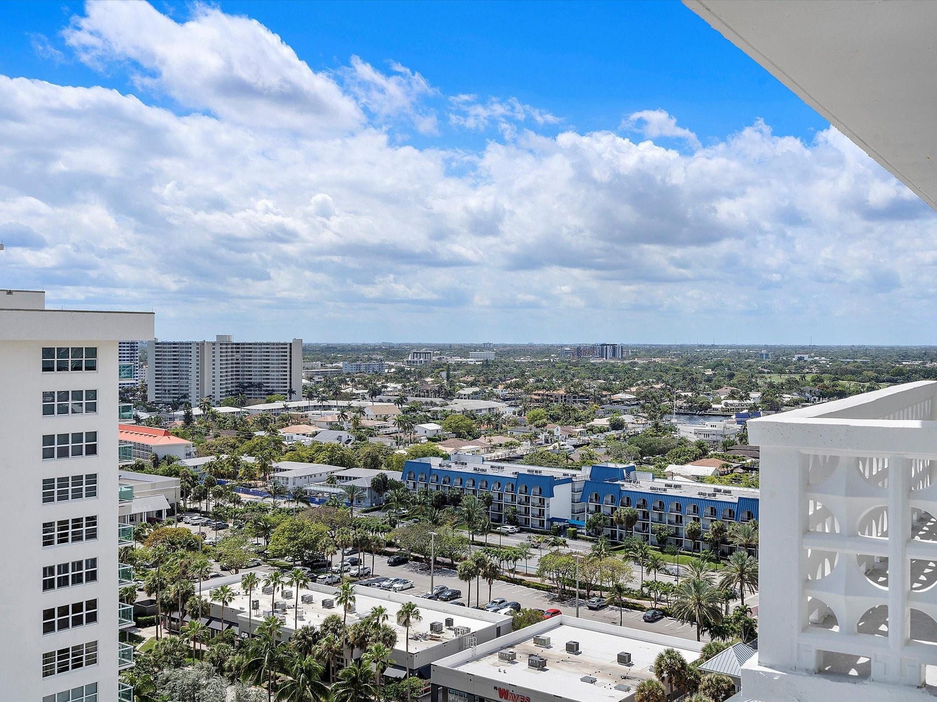 4010 Galt Ocean Drive, #1707-08, Fort Lauderdale, FL 33308 View from Balcony