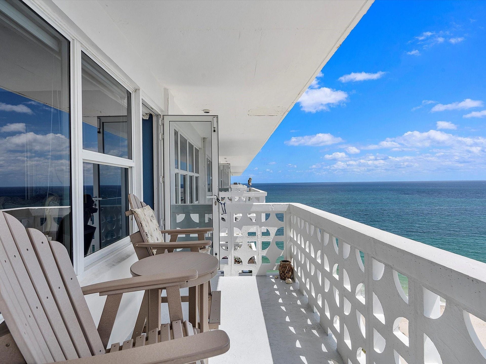 4010 Galt Ocean Drive, #1707-08, Fort Lauderdale, FL 33308 Balcony off Living Rm