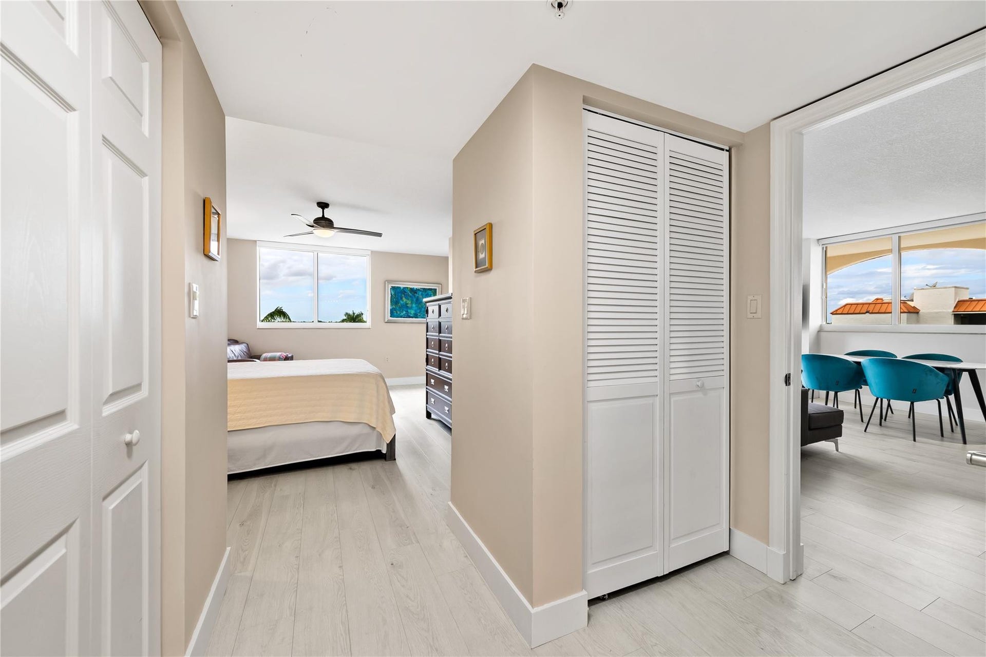 2011 N Ocean Boulevard, #504, Fort Lauderdale, FL 33305 Entrance to primary bedroom