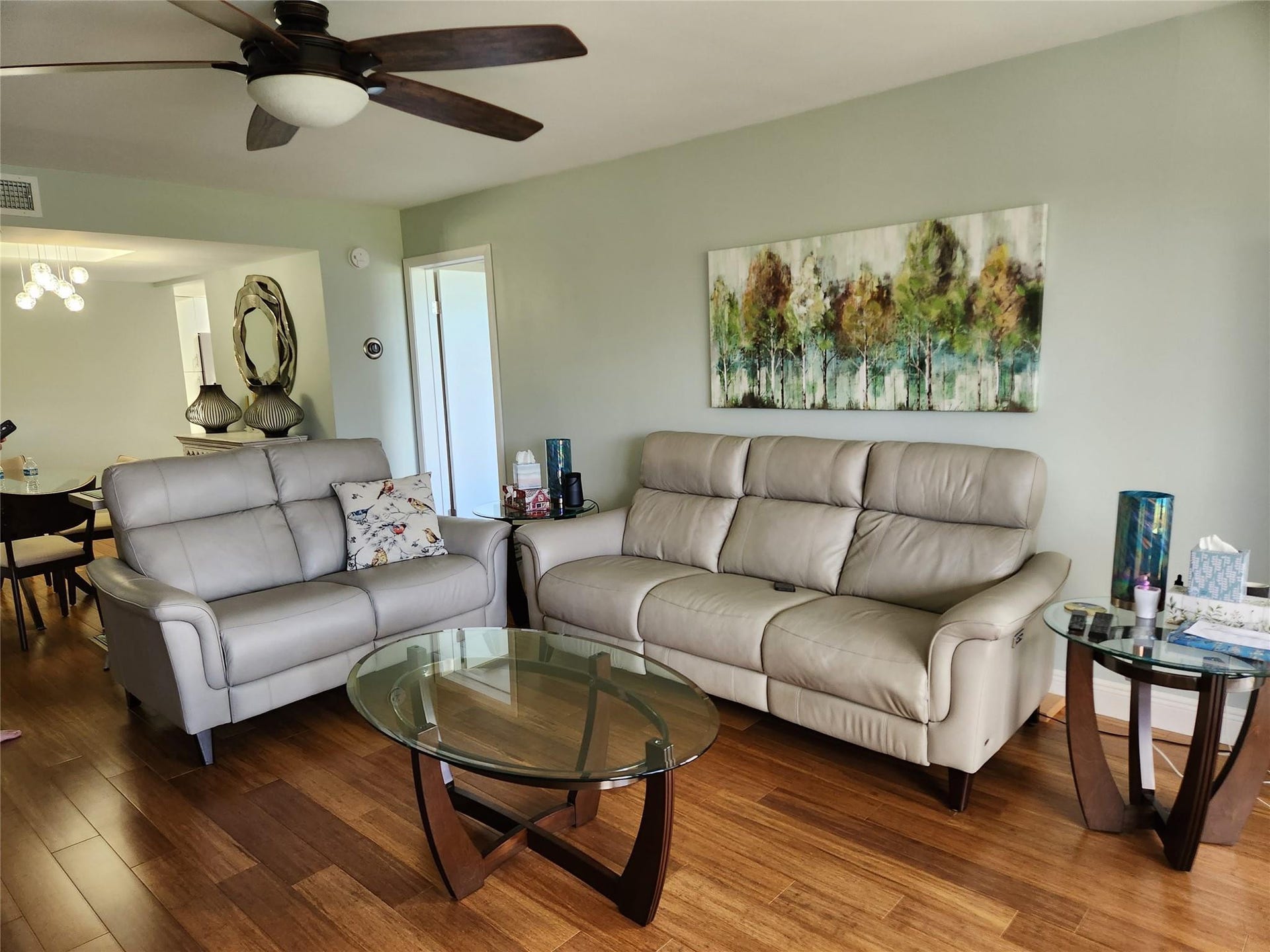 Ample living, new bamboo flooring on social areas and bedrooms