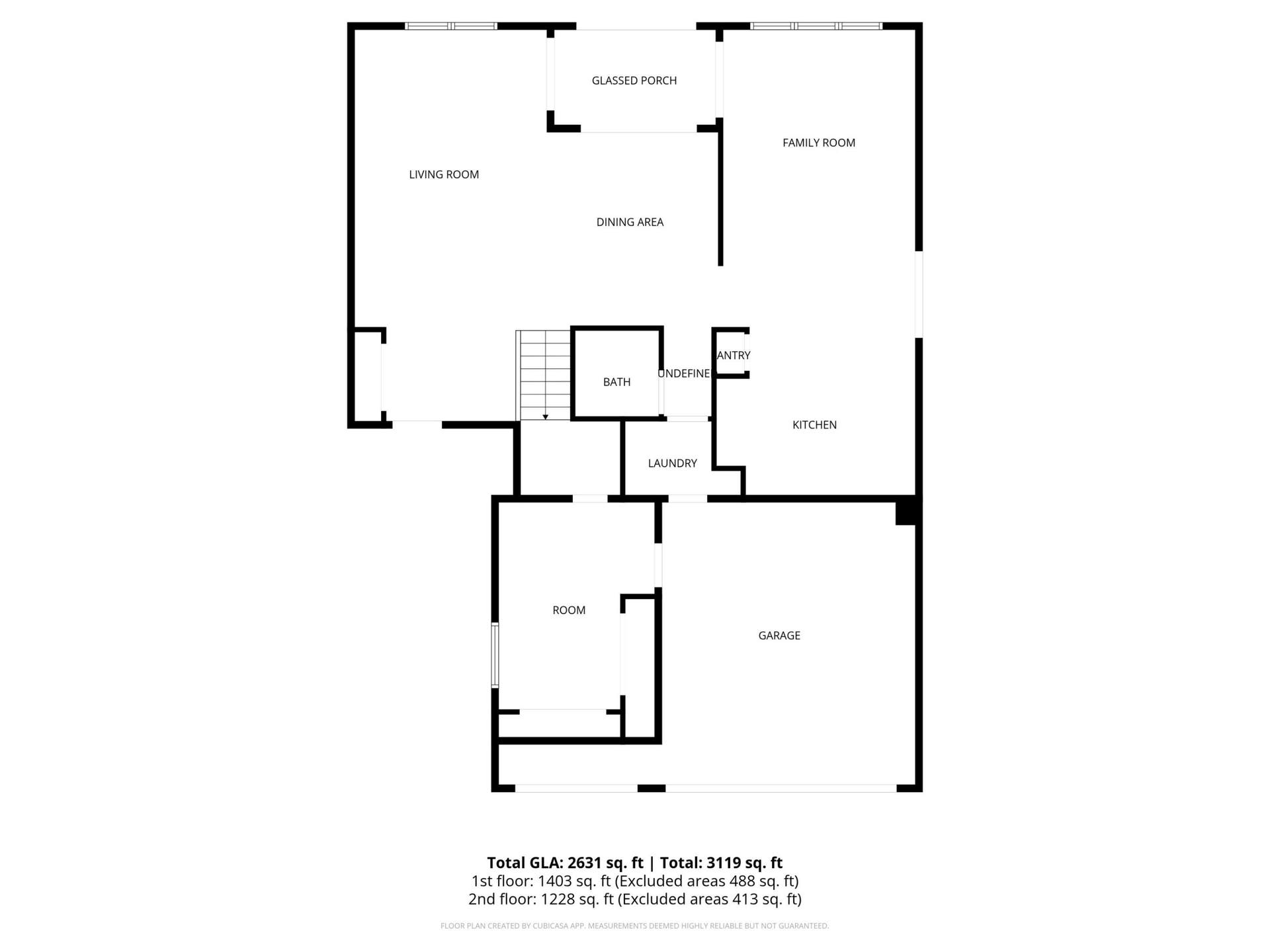 10320 NW 10th Court, Plantation, FL 33322 2D Floor Plan for 10310 Northwest 10th C