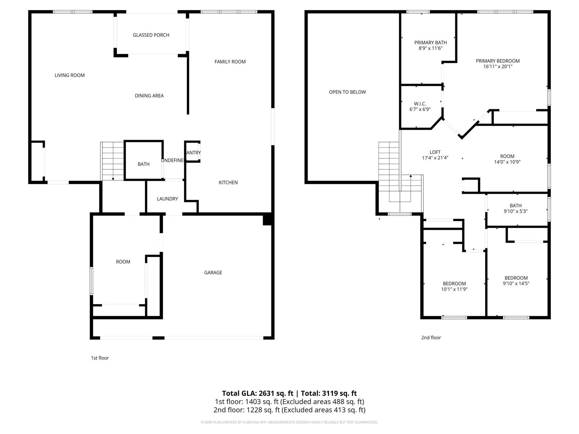 10320 NW 10th Court, Plantation, FL 33322 2D Floor Plan for 10310 Northwest 10th C