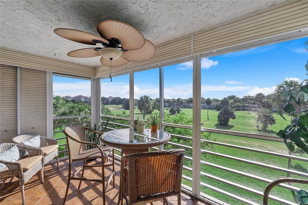 804 Cypress Grove Lane, #407, Pompano Beach, FL 33069 Views of 13th and 14th holes on beautiful golf course.