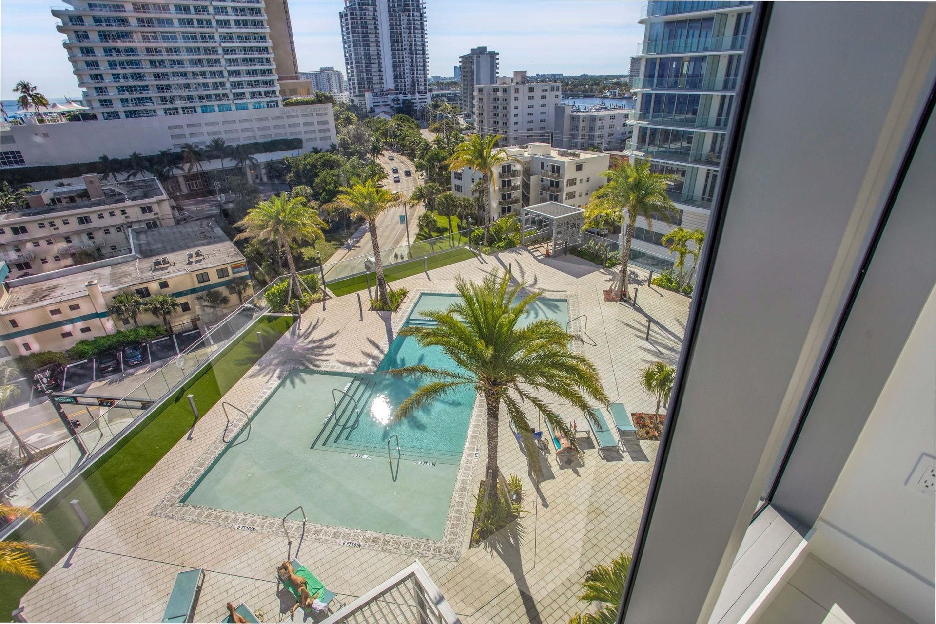 151 N Seabreeze Blv, #E-701, Fort Lauderdale, FL 33304 View from Guest Suite