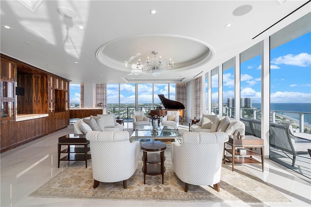 2200 N Ocean Boulevard, #N1701/N1801, Fort Lauderdale, FL 33305 MAIN LIVING ROOM
