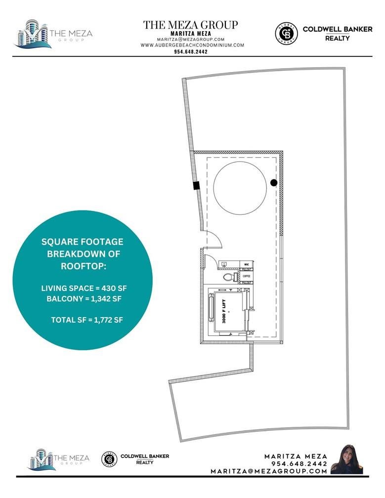 2200 N Ocean Boulevard, #N1701/N1801, Fort Lauderdale, FL 33305 ROOFTOP FLOOR PLAN