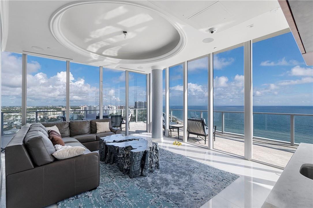 2200 N Ocean Boulevard, #N1701/N1801, Fort Lauderdale, FL 33305 SKY LOUNGE LIVING ROOM
