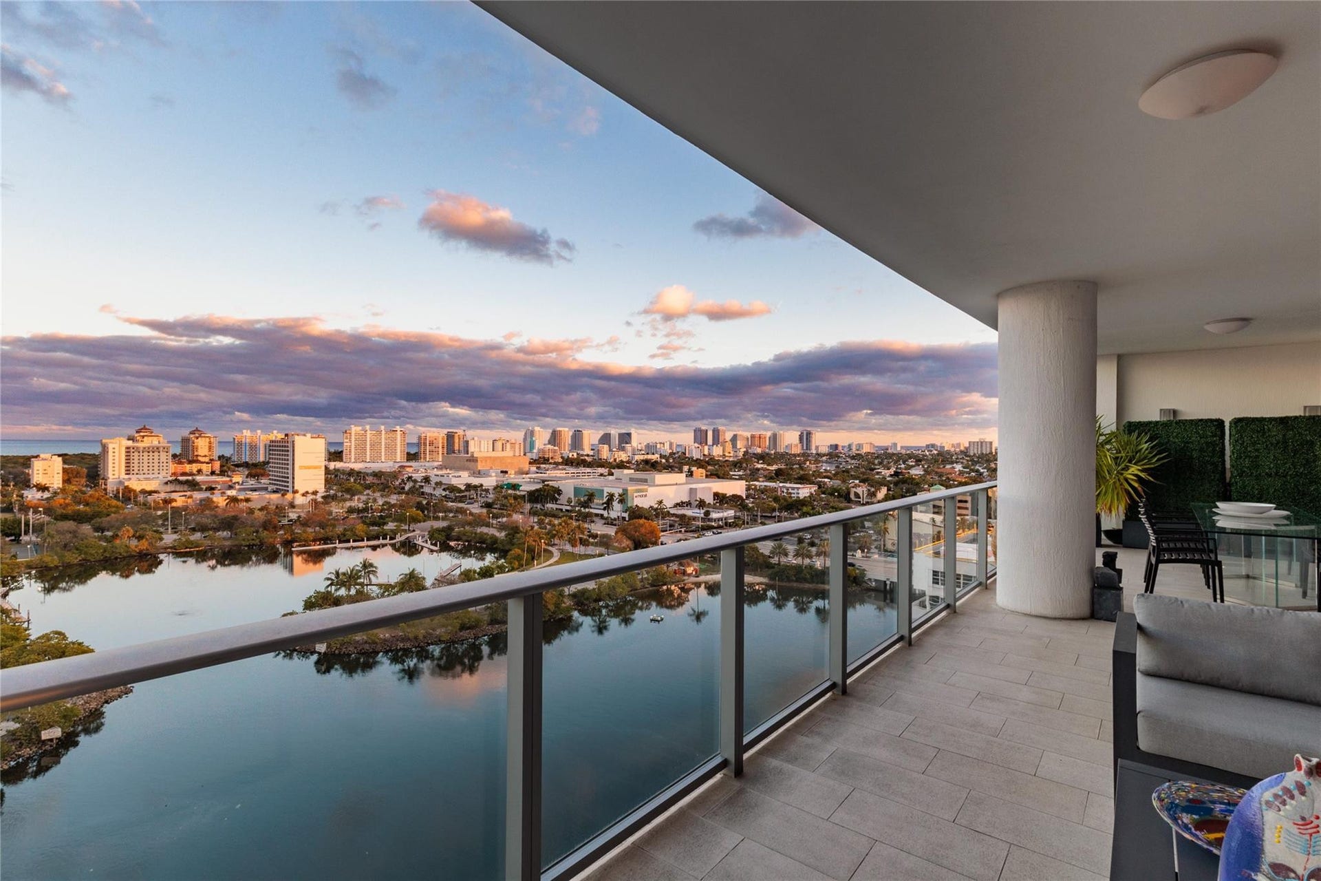 1180 N Federal Highway, #Ph-1606, Fort Lauderdale, FL 33304 Terrace off Main Living Space