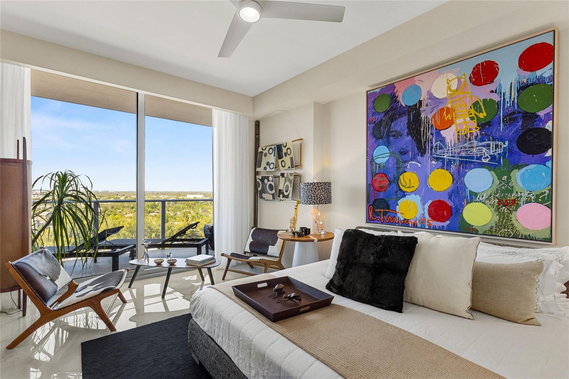1180 N Federal Highway, #Ph-1606, Fort Lauderdale, FL 33304 Bedroom #2 with city views