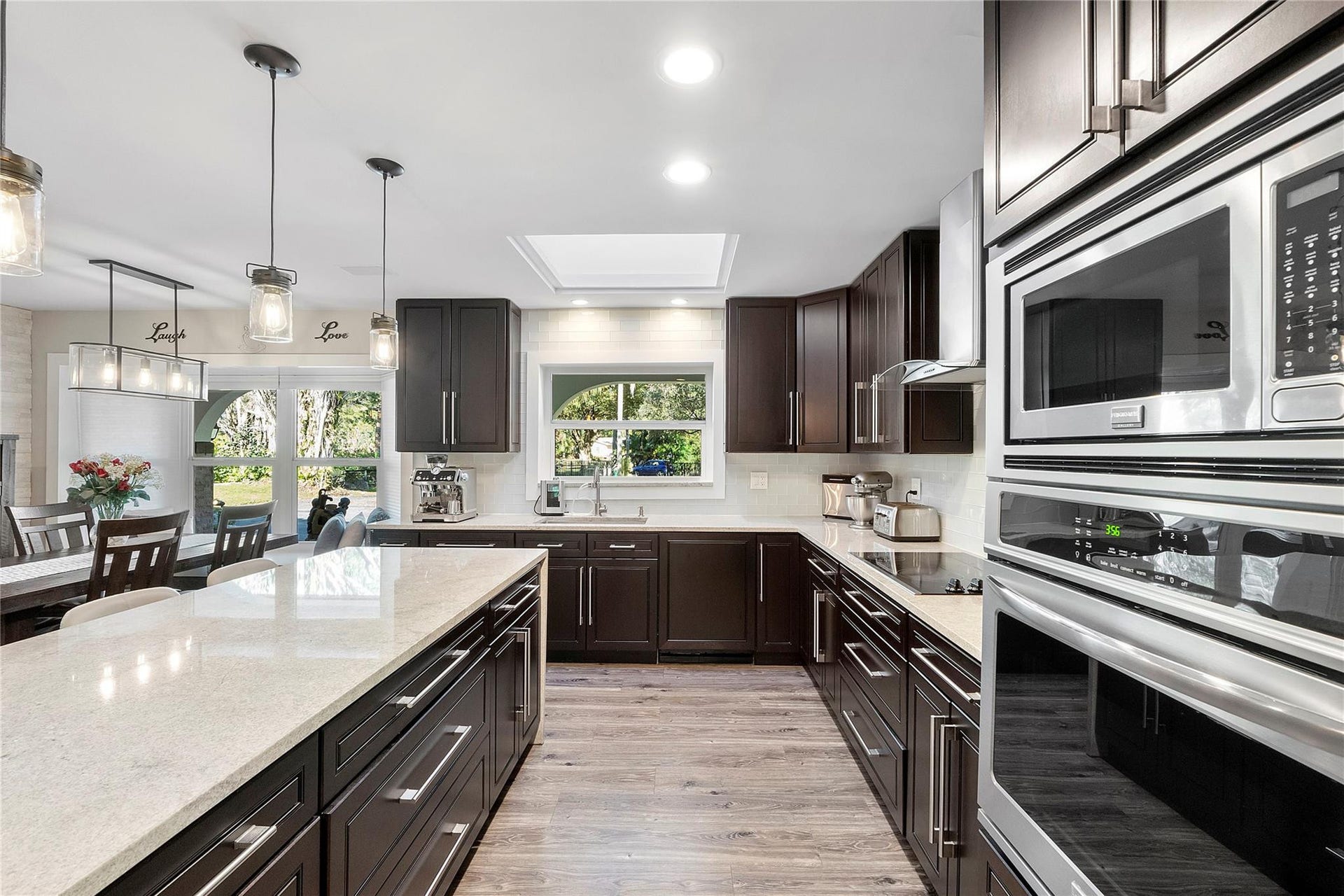 5351 Godfrey Road, Parkland, FL 33067 The kitchen has ample cabinet storage for all size pots an pans
