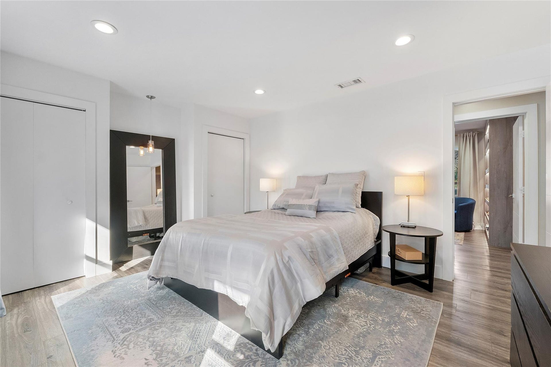 5351 Godfrey Road, Parkland, FL 33067 Another beautiful guest bedroom in the main house, There are 3 bedrooms in the main house and 2 identical cottages with 2 bedrooms and 2 bathrooms in each cottage,