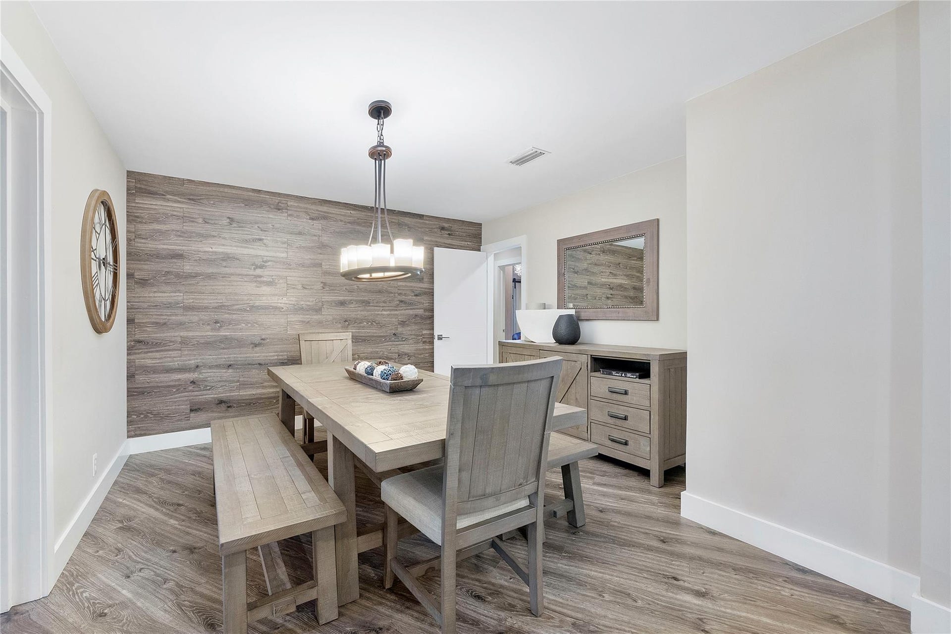 5351 Godfrey Road, Parkland, FL 33067 The beautiful Formal dining room with the matching accent wall adorns timeless elegance, Furniture negotiable