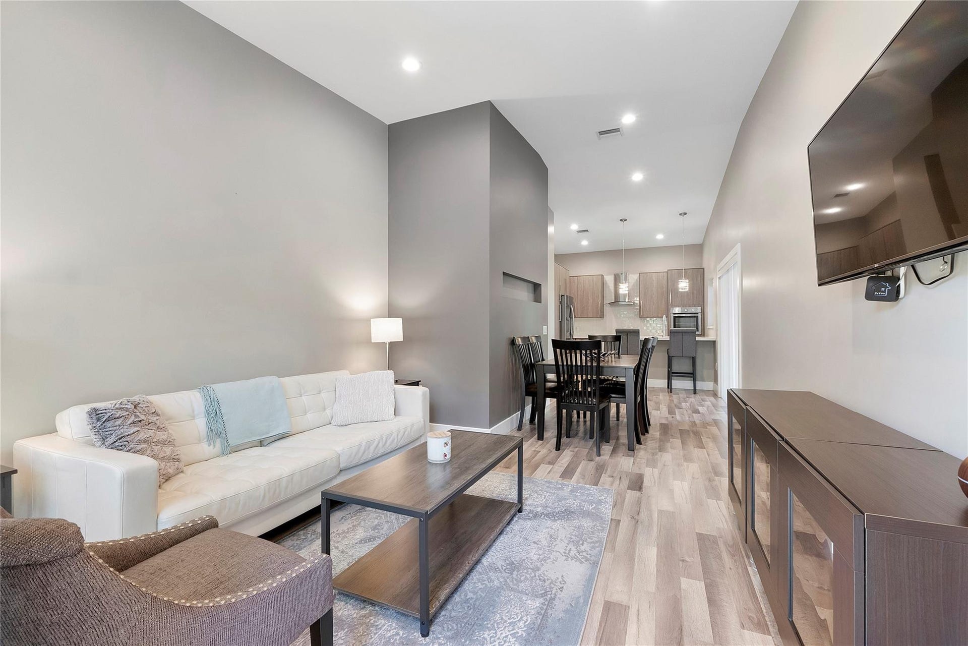 5351 Godfrey Road, Parkland, FL 33067 One of the 2 identical Guest houses with 2 beds and 2 baths, this spacious living room fully equipped to rent out immediately,