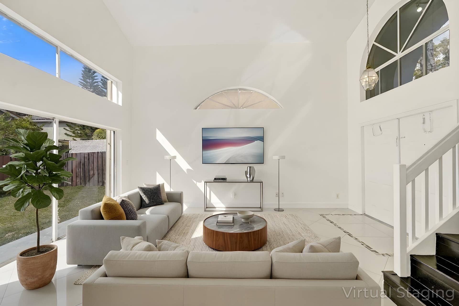 11208 Rhapsody Road, Hollywood, FL 33026 LivingRoomDigitalStagin