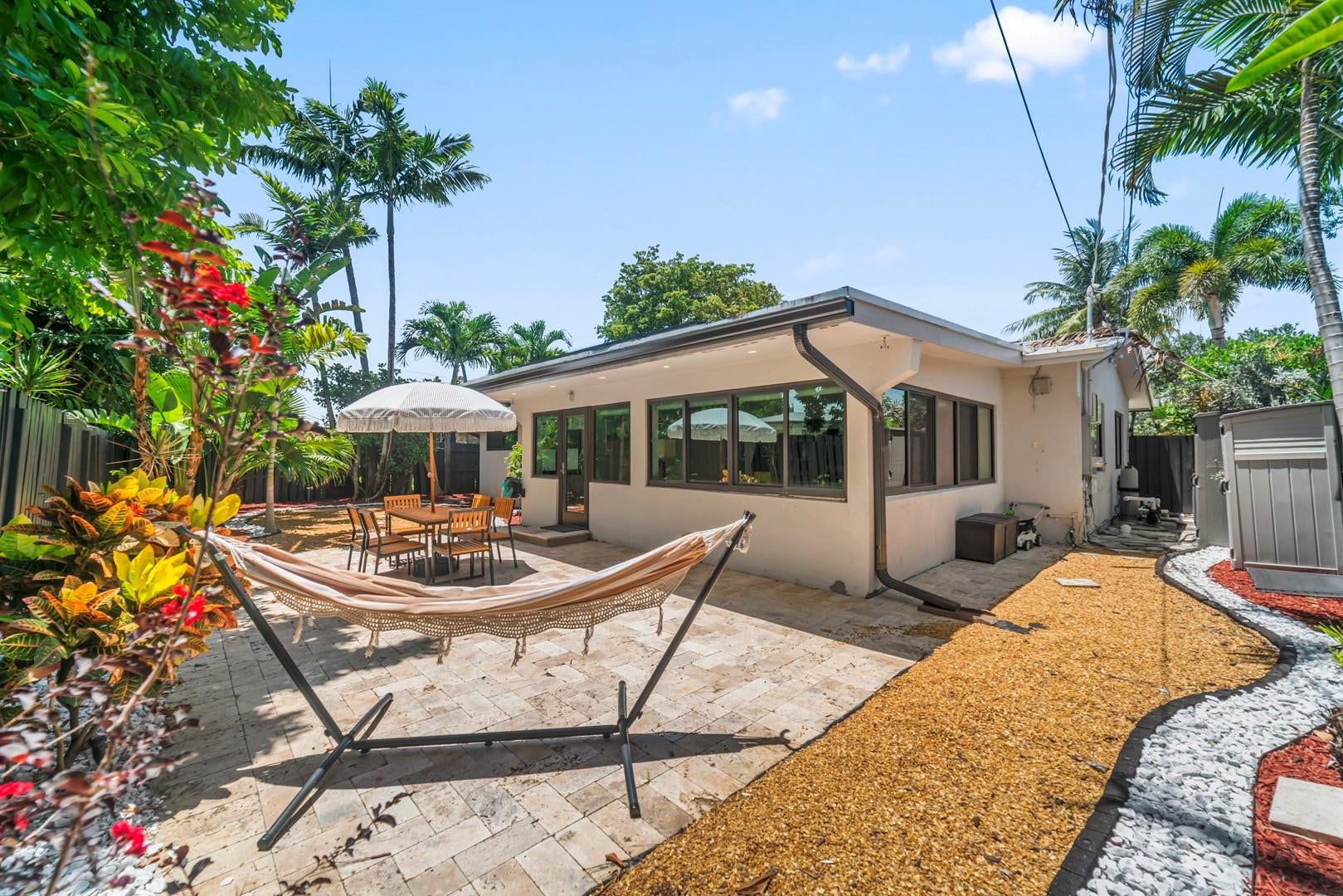 1908 NE 27th Street, Wilton Manors, FL 33306 Rear patio area of the family room...