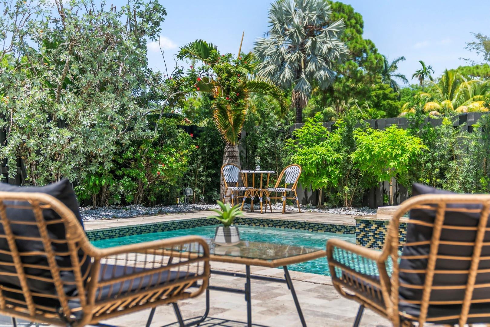 1908 NE 27th Street, Wilton Manors, FL 33306 Totally fenced, private pool area....