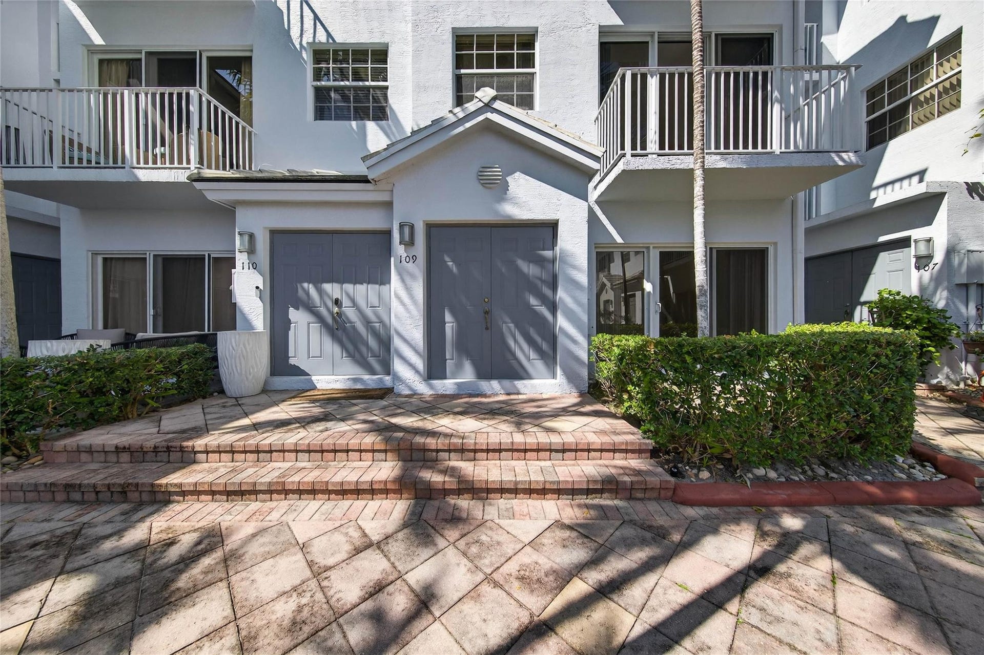 One of the two end unit with two guest parking spaces.