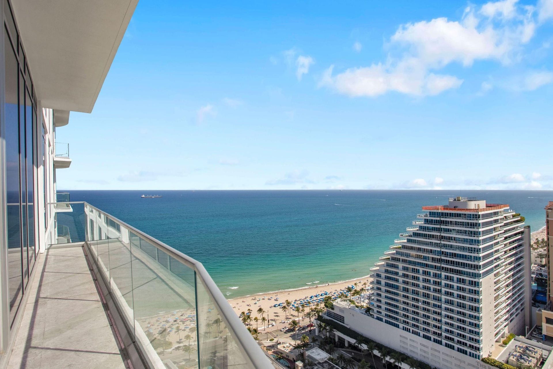 153 N Seabreeze Boulevard, #Ph 2601-s, Fort Lauderdale, FL 33304 View from Side Balcony off Family Room