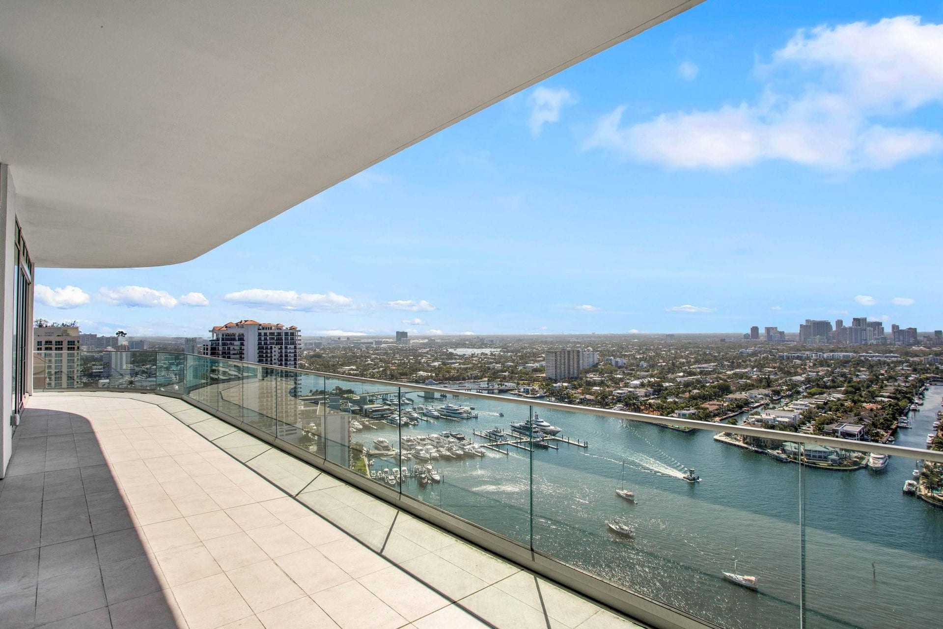 153 N Seabreeze Boulevard, #Ph 2601-s, Fort Lauderdale, FL 33304 Balcony and View from Family Room and Guest Suite