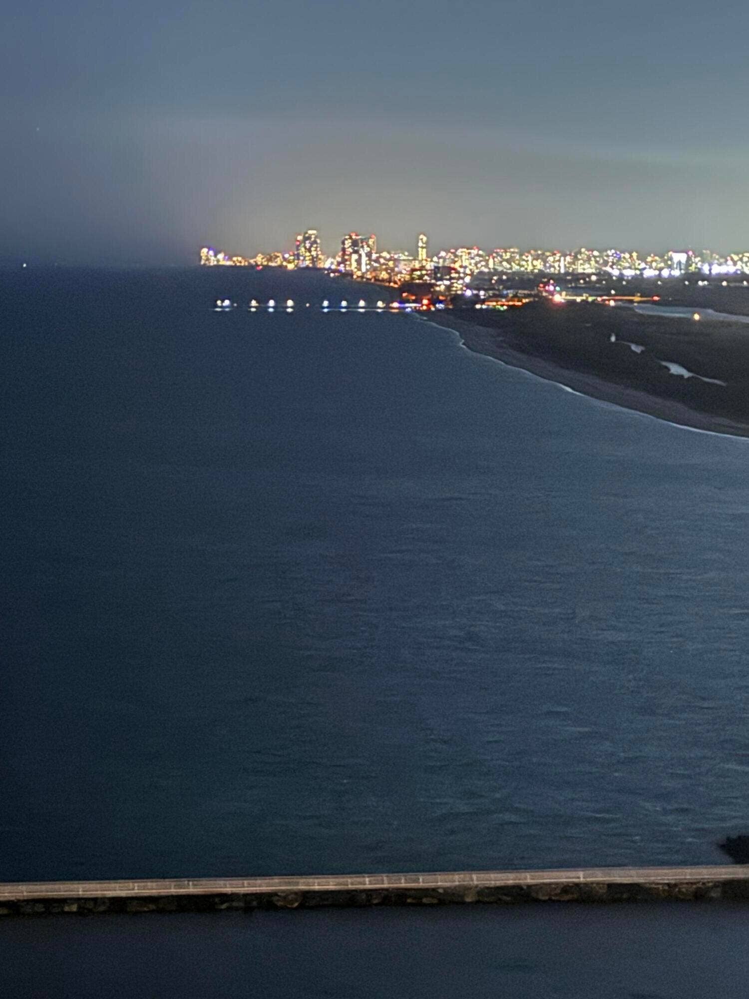 Southern Coastline View Towards Miami
