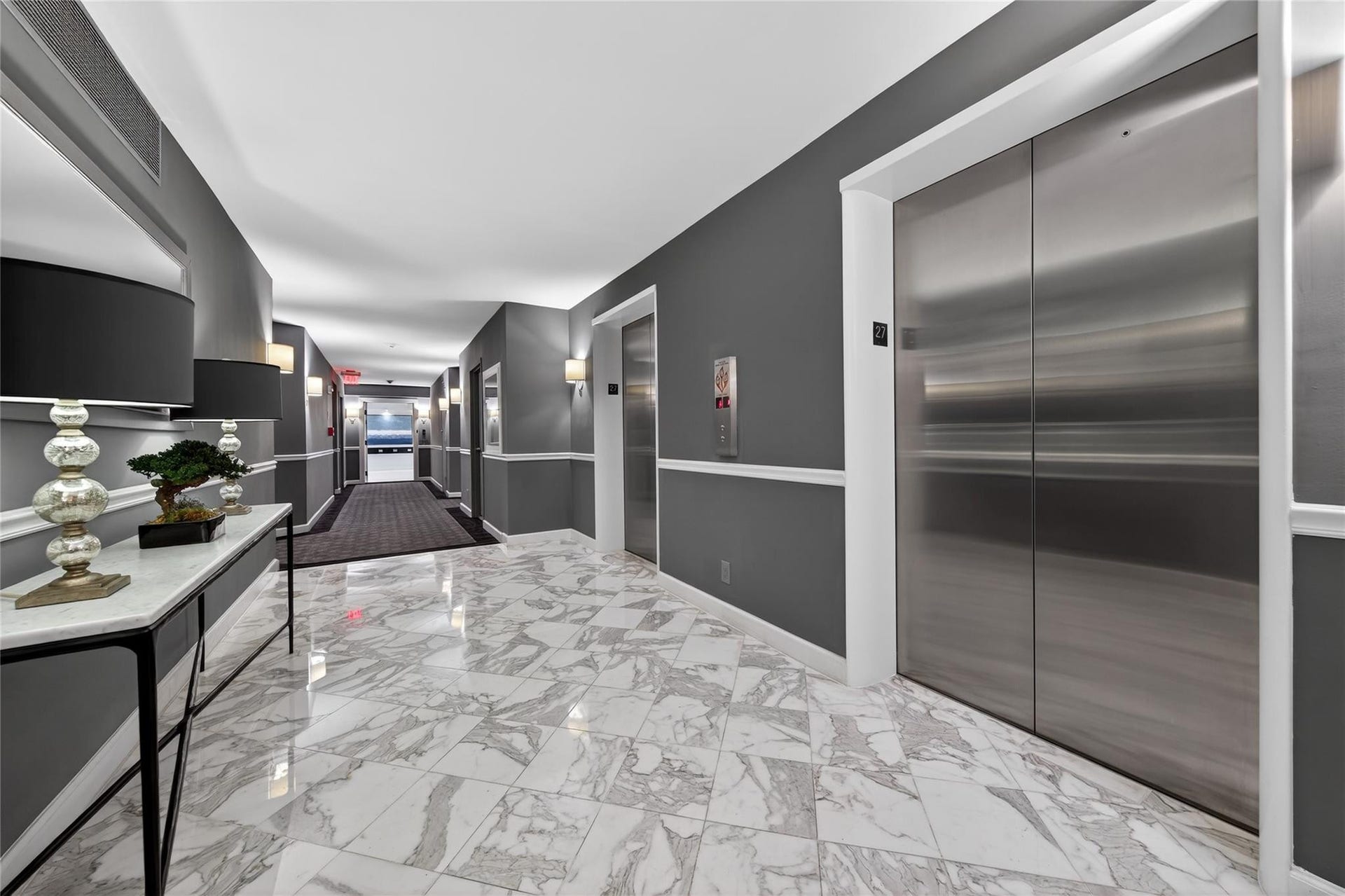 27th Floor Hallway Reception Area