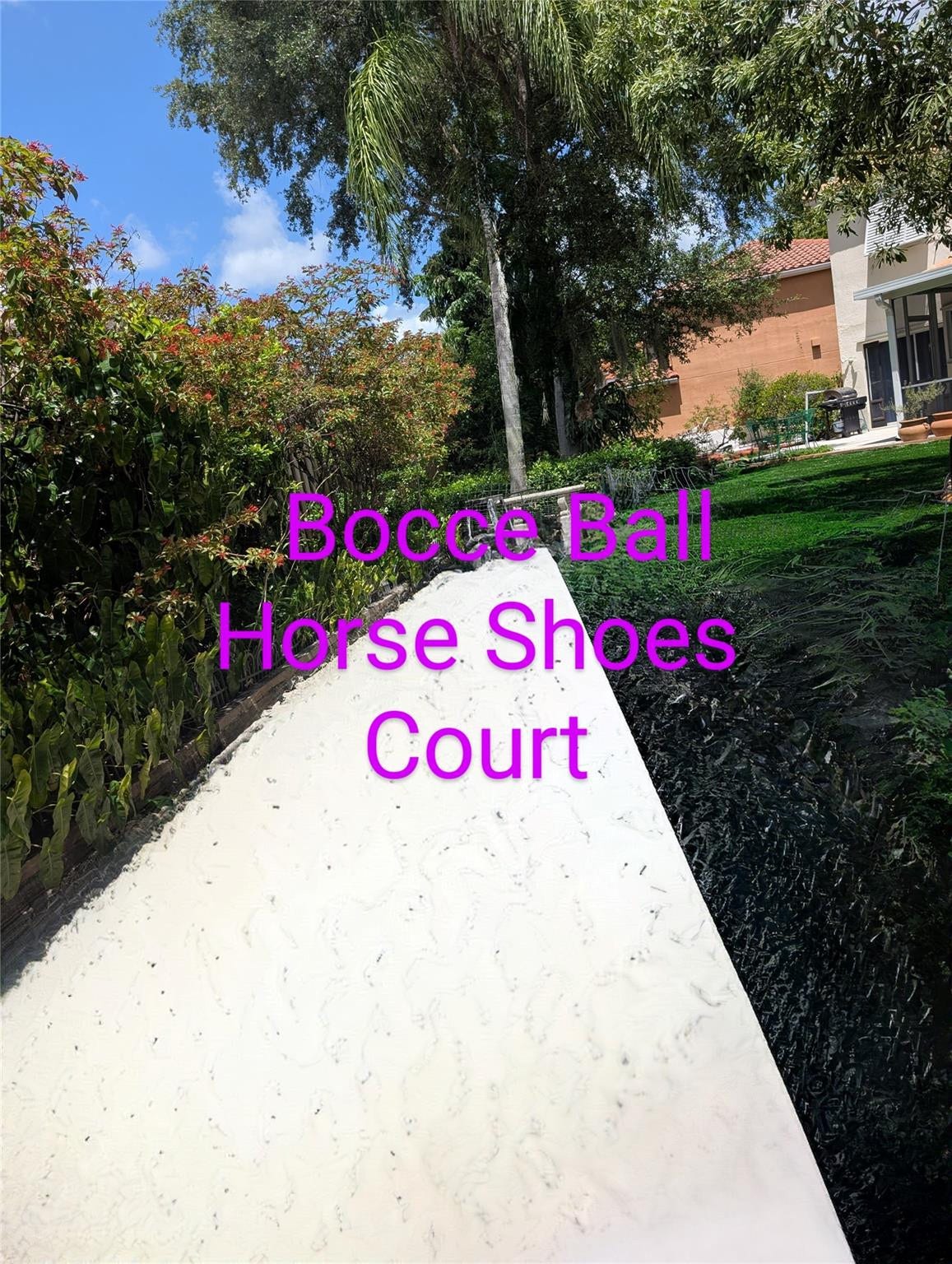 11240 Reveille Road, Cooper City, FL 33026 We built it as a bocce ball court.