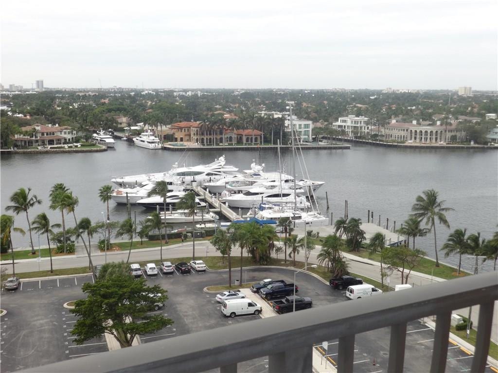100 S Birch Road, #1106-b, Fort Lauderdale, Fort Lauderdale, FL 33316 WEst side view of the City Marina from the terrace