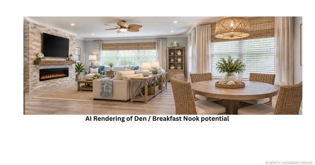 AI Rendering of Den Breakfast Nook potential