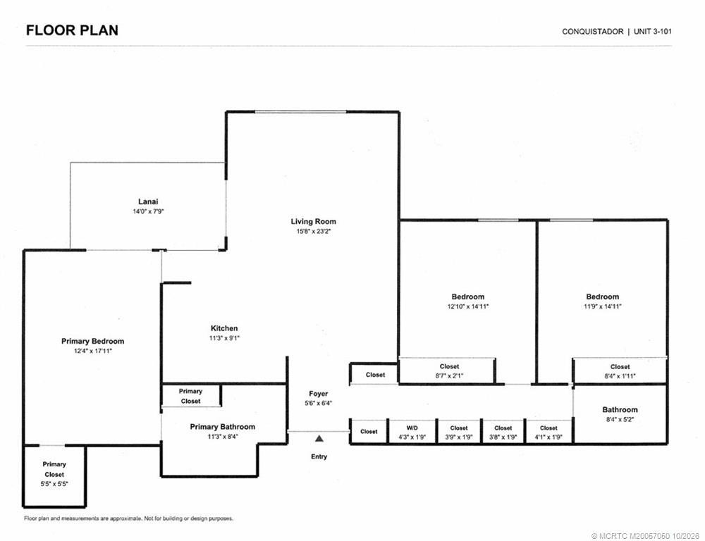 3-101 3/2 Floor Plan