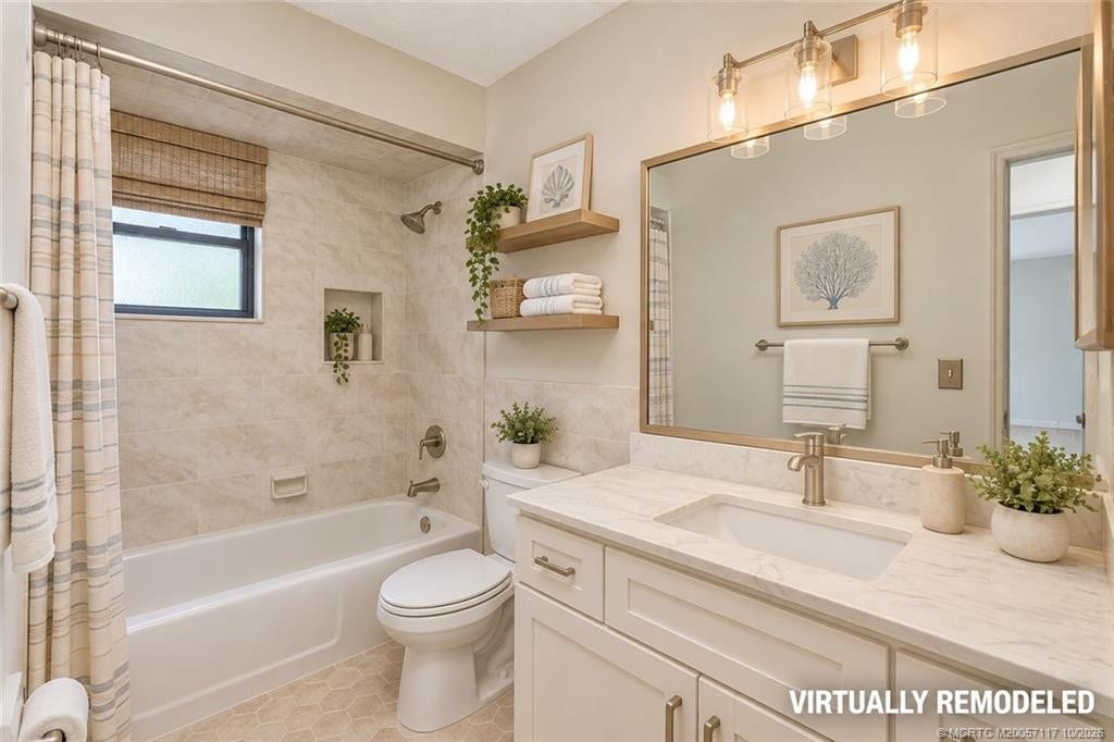160 SE Duxbury Avenue, Port St Lucie, FL 34983 Guest Bathroom Virtually staged