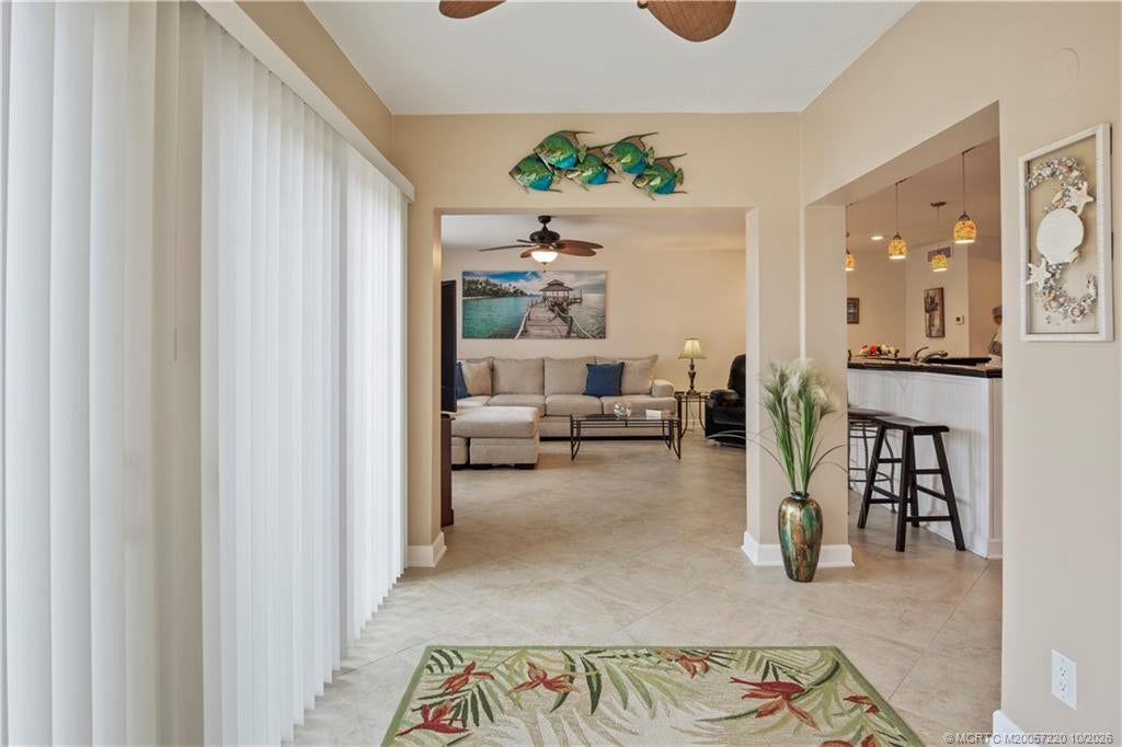 1800 SE Saint Lucie Boulevard, #9-105, Stuart, FL 34996 View from patio entrance into lanai