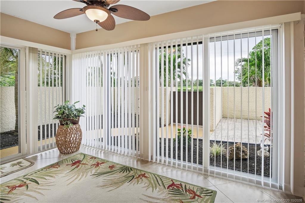 1800 SE Saint Lucie Boulevard, #9-105, Stuart, FL 34996 Lanai has top of the line sliding impact windows