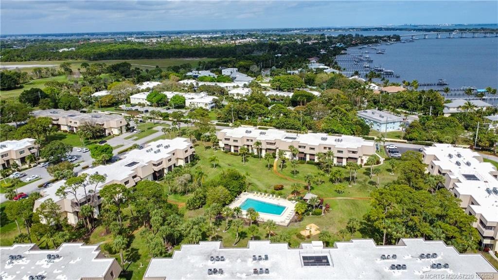 1800 SE Saint Lucie Boulevard, #9-105, Stuart, FL 34996 Aerial view of buildings 6-10 that enjoy use of their private pool