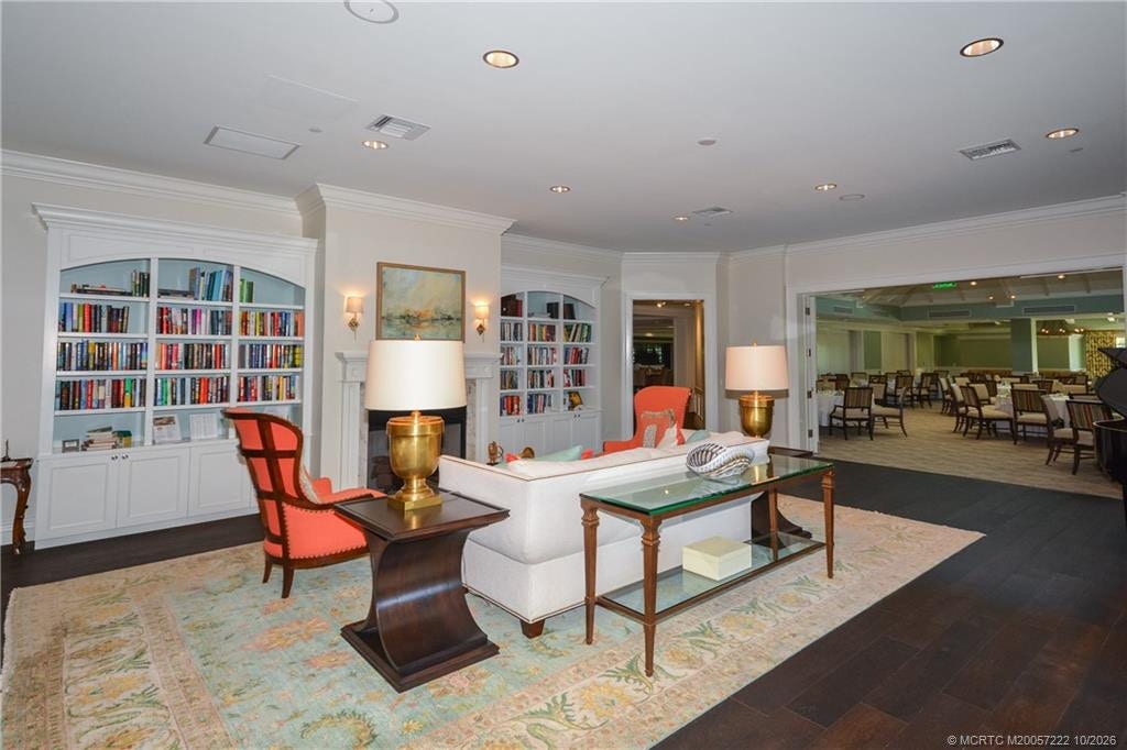 Library at club