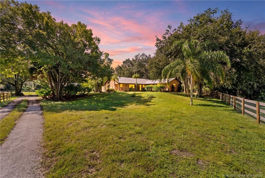 5820 SW Grove Street, Palm City, FL 34990 Sunset in Palm City Farms.