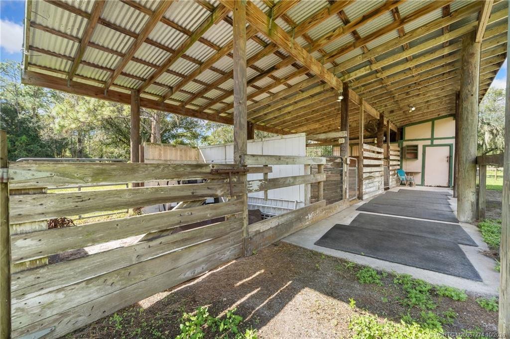 5820 SW Grove Street, Palm City, FL 34990 Barn with feed/tack room.