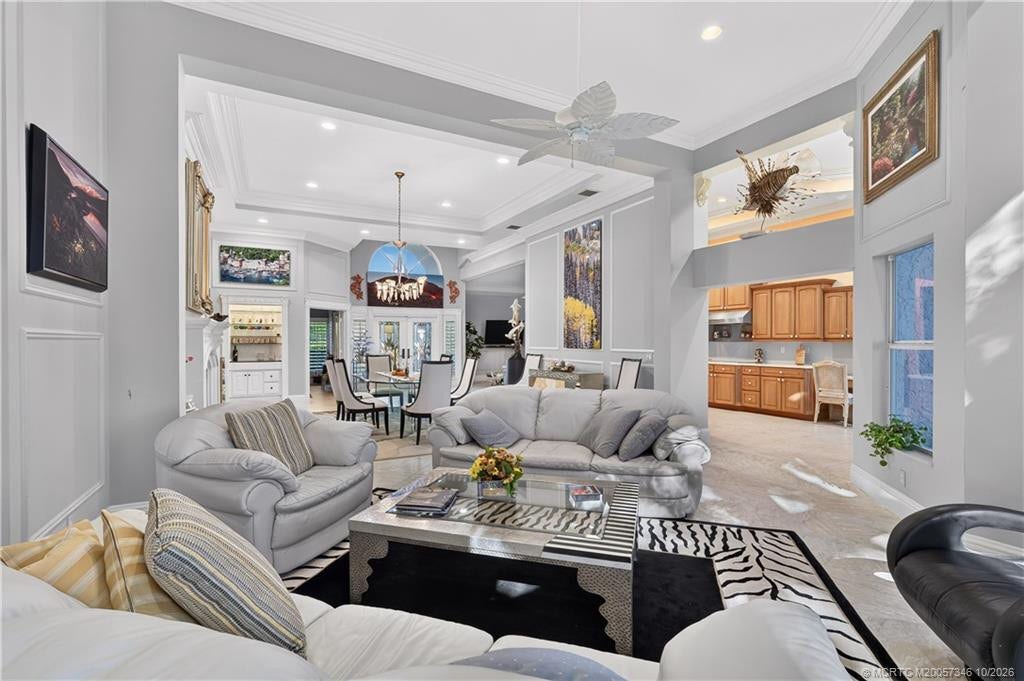 1642 NW Sweet Bay Circle, Palm City, FL 34990 Expanded Living Area with Crown Molding