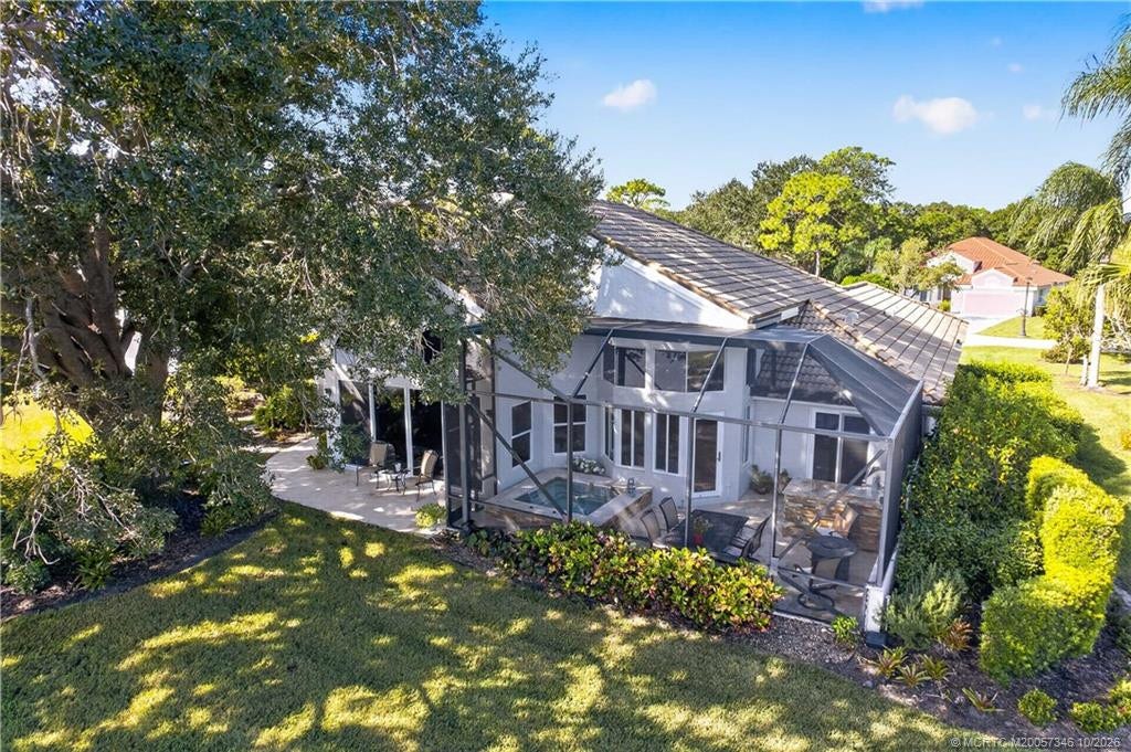 1642 NW Sweet Bay Circle, Palm City, FL 34990 Rear Aerial View