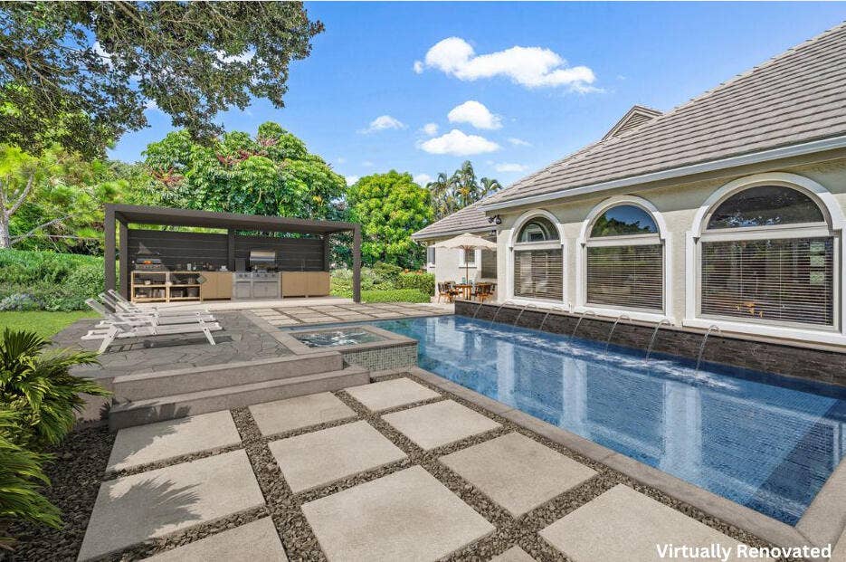 18065 SE Village Circle, Tequesta, FL 33469 Ext Rear-Virtually Renovated