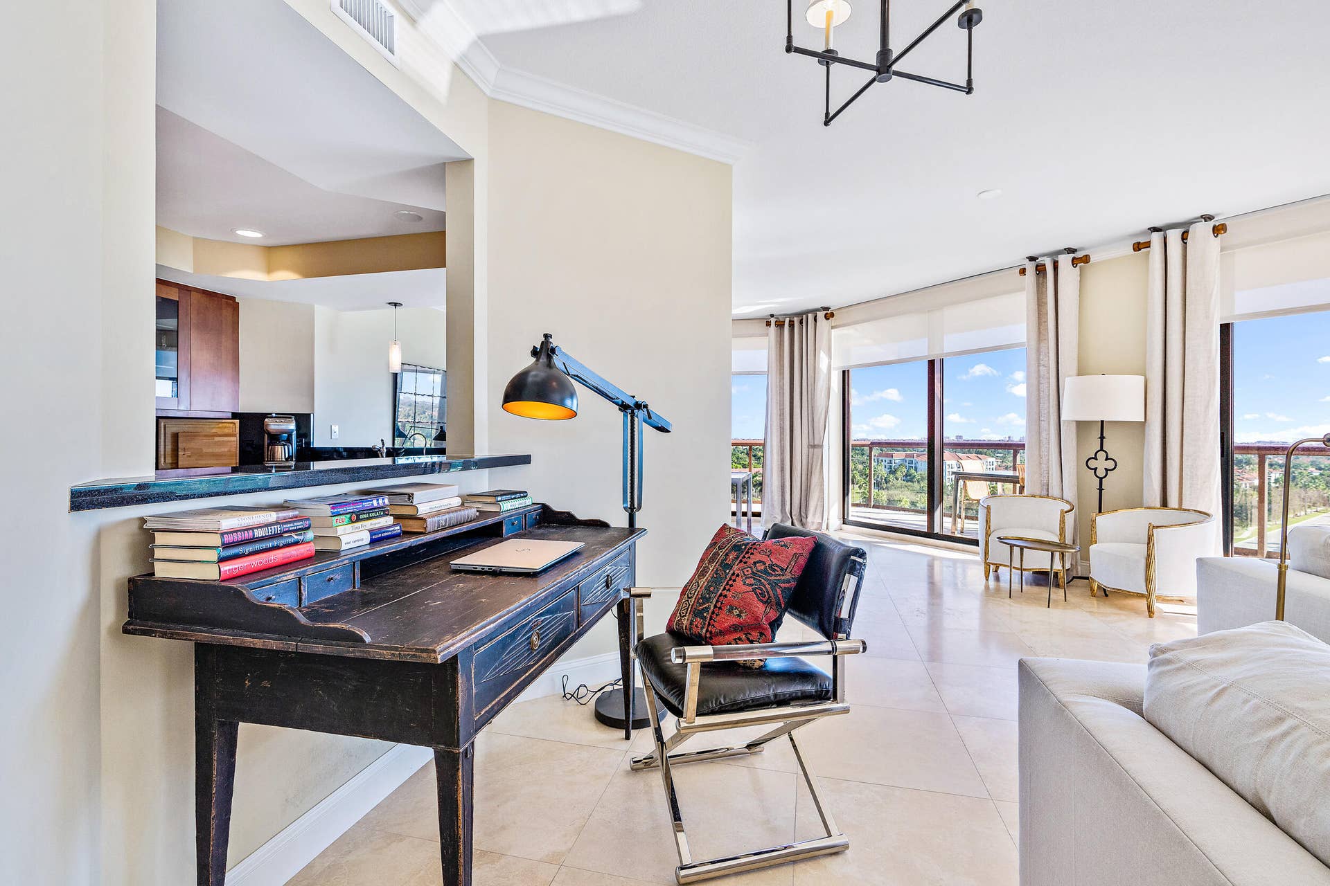 3630 Gardens Parkway, #905-C, Palm Beach Gardens, FL 33410 Living-Kitchen Area