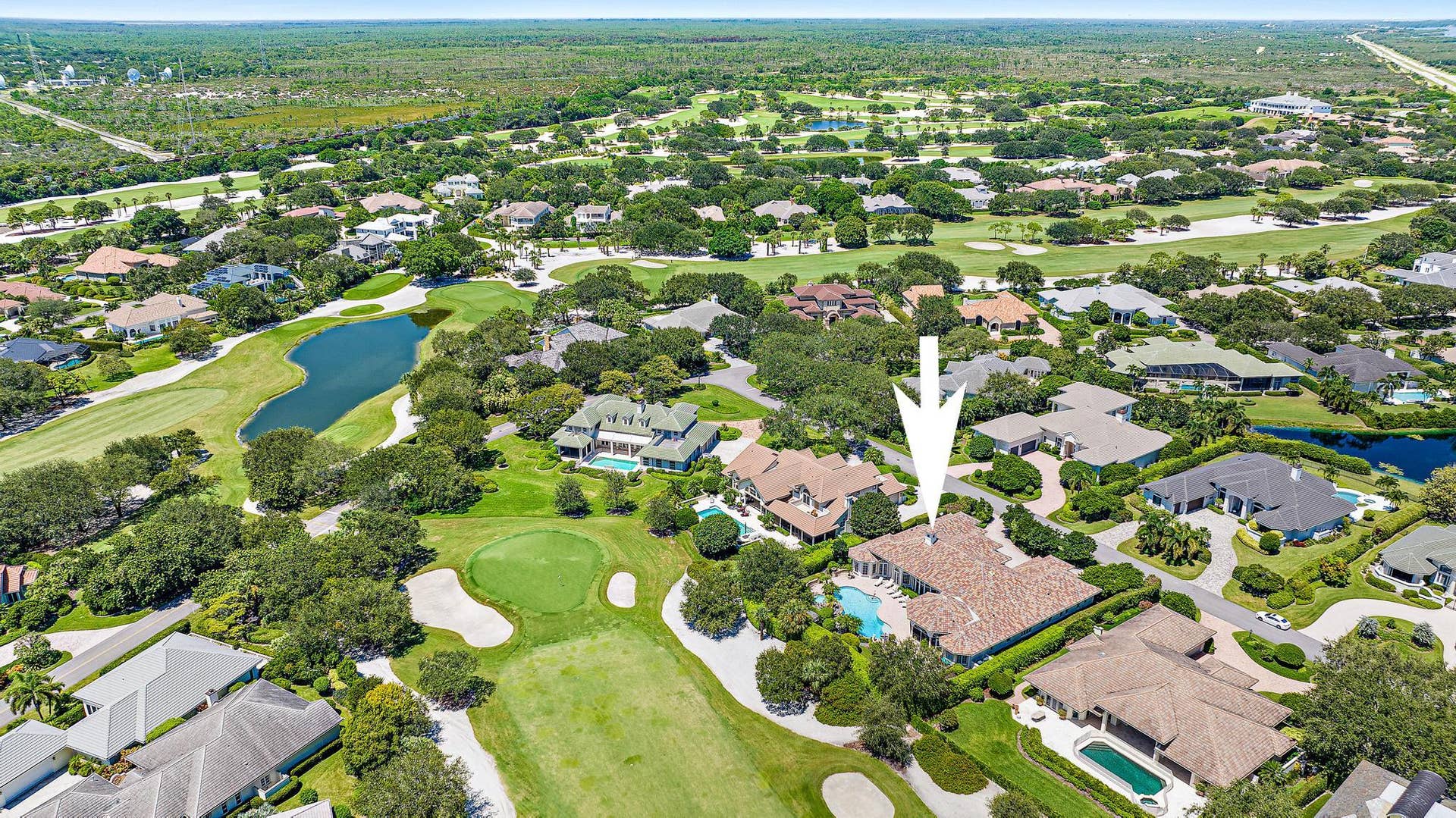 12008 SE Intracoastal Terrace, Jupiter, FL 33469 Aerial Rear